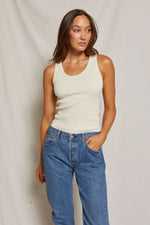 Load image into Gallery viewer, Debbie Ribbed Tank in Sugar