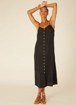 Load image into Gallery viewer, Starfish Midi Dress in Black
