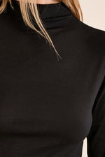 Load image into Gallery viewer, Long Sleeve Mock Neck Layer in Black