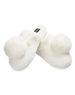 Load image into Gallery viewer, The Gloria Plush Slippers in Ivory