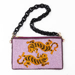 Load image into Gallery viewer, Elenor Embroidered Tiger Beaded Bag