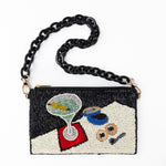 Load image into Gallery viewer, Elenor Martini + Caviar Beaded Bag