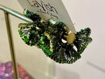 Load image into Gallery viewer, Rio Hoop Earrings in Dark Green

