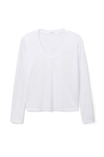 Load image into Gallery viewer, Jimi Long Sleeve Tee in White