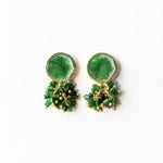Load image into Gallery viewer, Kimberly Enamel Earrings in Leaf Green
