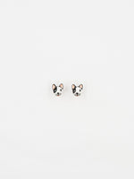 Load image into Gallery viewer, B&W French Bulldog Stud Earrings