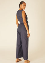 Load image into Gallery viewer, Sleeveless Jumpsuit in Navy
