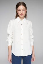 Load image into Gallery viewer, Mafalda Blouse in Blanco Jacquard