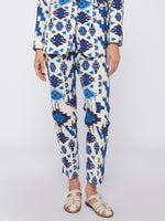 Load image into Gallery viewer, Clarise Trouser in Ikat Blue
