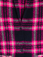 Load image into Gallery viewer, Claudia Plaid Coat in Navy/Pink
