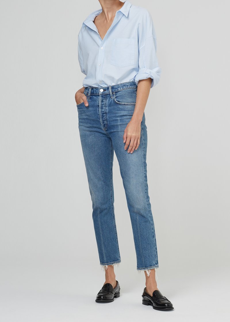 Jolene High Rise Vintage Slim Jean in Dimple