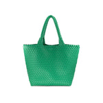 Load image into Gallery viewer, Woven Tote in Emerald
