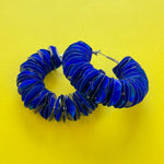 Load image into Gallery viewer, Sparkle and Shine Earrings in Blue Lazersheen