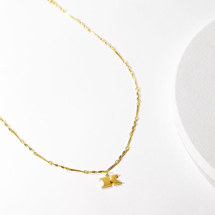 Fortune Initial Necklace in Gold