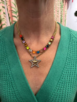 Load image into Gallery viewer, Layered Star POP Necklace in Gold
