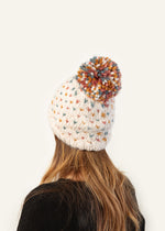 Load image into Gallery viewer, Little Heart Pom Hat in Mustard Multi