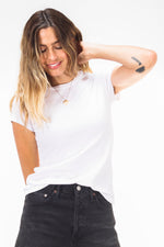 Load image into Gallery viewer, Sheryl Recycled Cotton Baby Tee in White