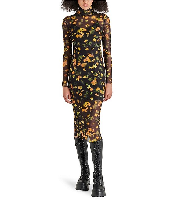 Vivienne Dress in Black Multi