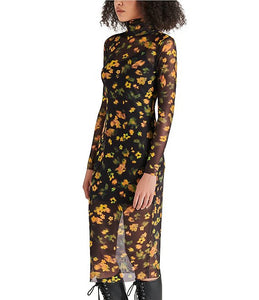 Vivienne Dress in Black Multi