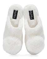 Load image into Gallery viewer, The Gloria Plush Slippers in Ivory
