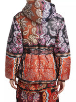 Load image into Gallery viewer, Sweet Mermaids Black Reversible Puffer Jacket in Multi
