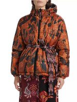 Load image into Gallery viewer, Sweet Mermaids Black Reversible Puffer Jacket in Multi
