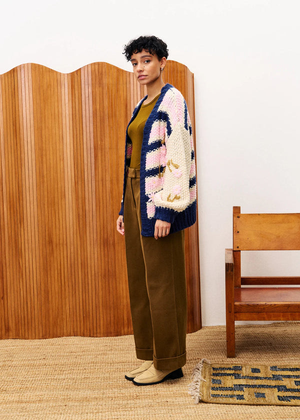 Dahlia Cardigan in Rose