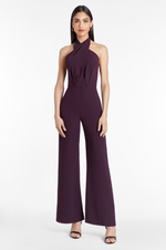Load image into Gallery viewer, Mezcal Jumpsuit in Black Cherry
