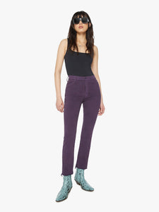High Waisted Rascal Ankle Fray in Blackberry Cordial