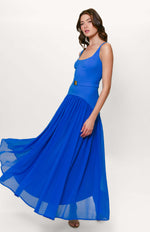 Load image into Gallery viewer, Ridge Drop Waist Maxi in Cobalt
