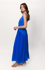 Load image into Gallery viewer, Ridge Drop Waist Maxi in Cobalt
