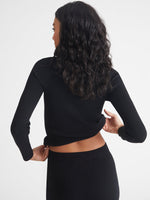 Load image into Gallery viewer, Haley Rib Mockneck in Black
