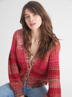 Load image into Gallery viewer, Rumi Ombre V-Neck Cardigan in Toasted Almond Multi
