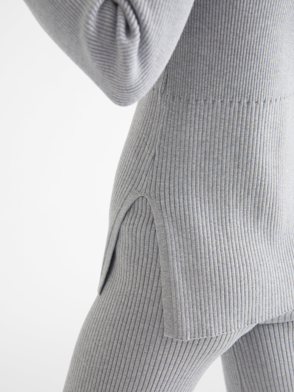 Gemma Flare Sleeve Shirt in Grey