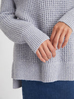 Load image into Gallery viewer, Stella Textured Turtleneck Tunic in Iceberg
