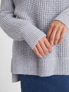 Stella Textured Turtleneck Tunic in Iceberg