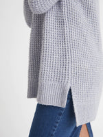 Load image into Gallery viewer, Stella Textured Turtleneck Tunic in Iceberg
