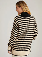 Load image into Gallery viewer, Giselle Popcorn Stitch Sweater in Black Multi
