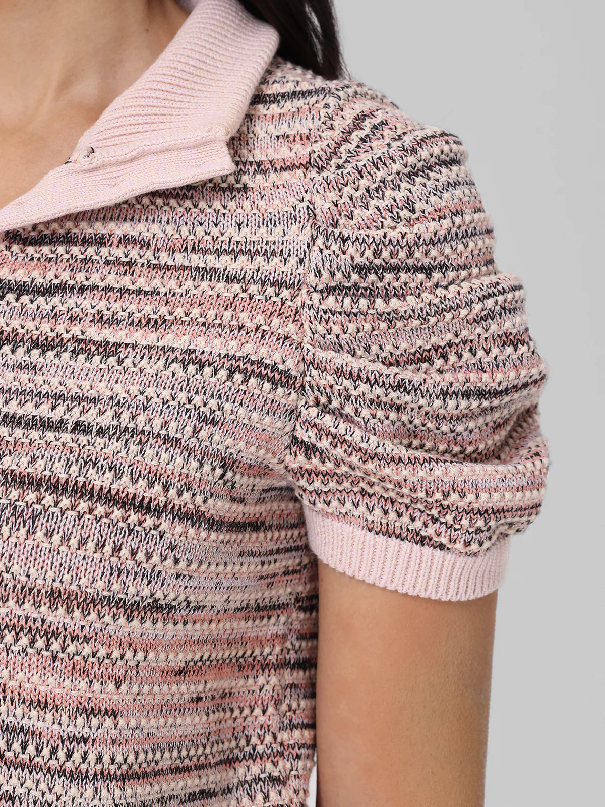 Shelby Ombre Mockneck Sweater in Sand Dollar Multi