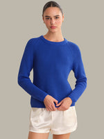 Load image into Gallery viewer, Jane Crewneck Pullover Sweater in Nautical Blue
