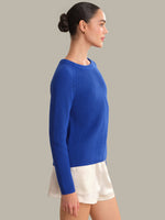 Load image into Gallery viewer, Jane Crewneck Pullover Sweater in Nautical Blue
