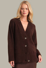 Load image into Gallery viewer, Miller Oversized Cozy Cardigan in Coffee Bean
