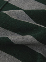 Load image into Gallery viewer, Colette Crew Neck Boxy Tee in Heather Grey/Bottle Green
