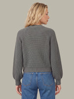 Load image into Gallery viewer, Pippa Shaker Crew Cardigan in Heather Grey
