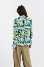 Load image into Gallery viewer, Graphic Print Blazer in Mint Jeanne
