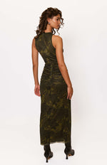 Load image into Gallery viewer, Lumi Dress in Olive Paisley Floral
