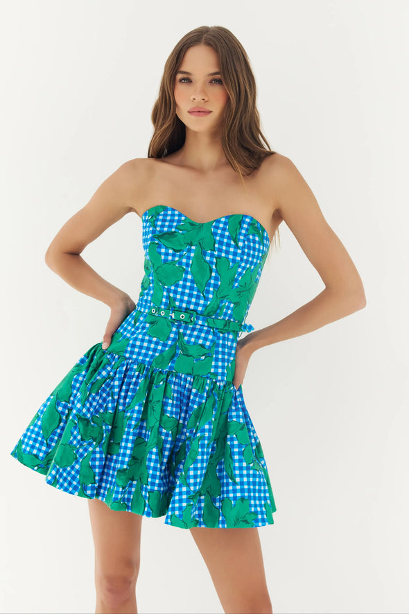 V-Neck Hardware One-Piece Swimsuit