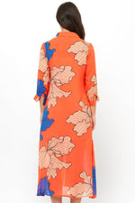 Load image into Gallery viewer, Midi Shirt Dress in Bora Bora Red
