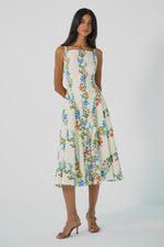 Load image into Gallery viewer, Caterina Dress in Folksy Floral Stripe
