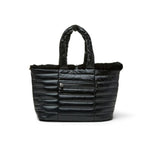 Load image into Gallery viewer, Duplex Reversible Faux Fur Tote in Black
